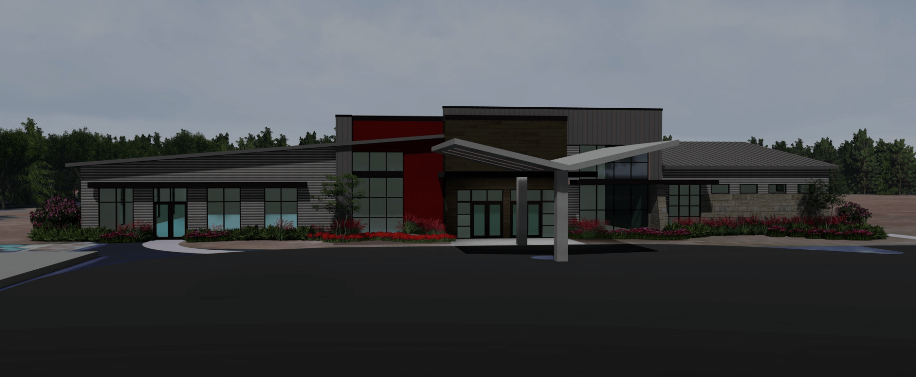 Architect Rendering of a church